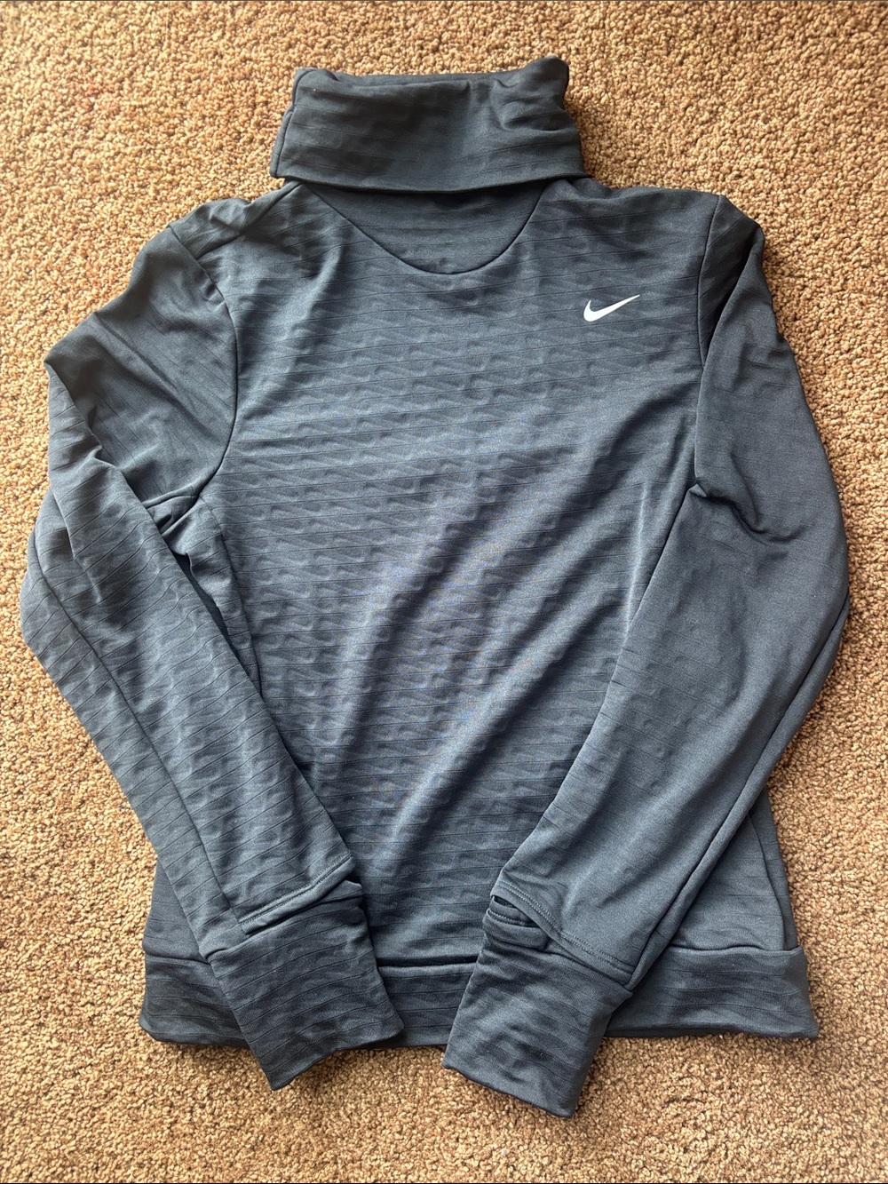 Nike Women's Charcoal Gray Turtleneck Pullover Sweatshirt